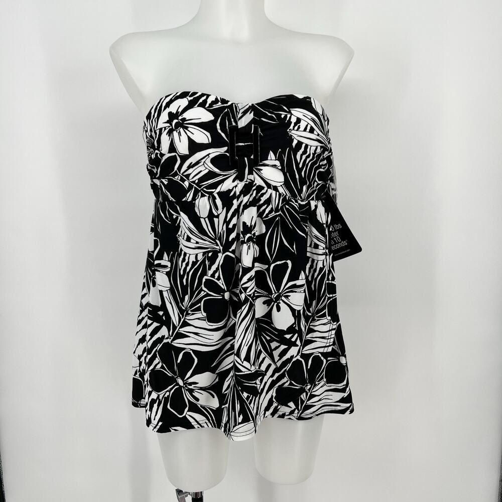 Miraclesuit Black and White Floral One Piece
